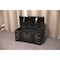 Vintiquewise Distressed Black Medium Wooden Storage Trunk QI003332 - alternate 4